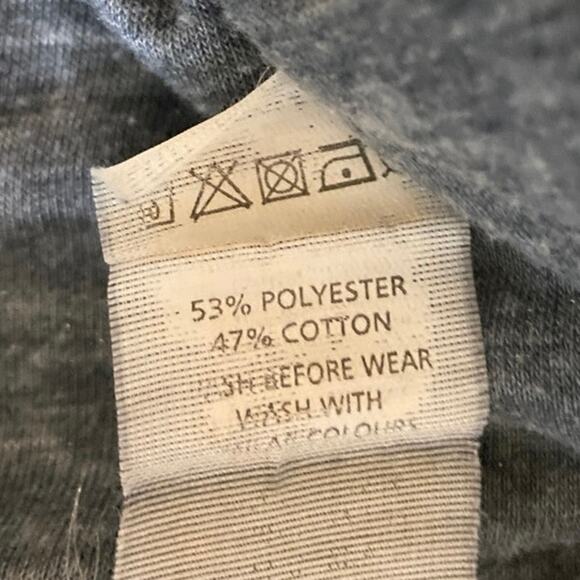 Jim Beam Gray Distressed Cap Sleeve Crew Neck Bourbon Whiskey T Shirt Size 18 - Picture 5 of 5